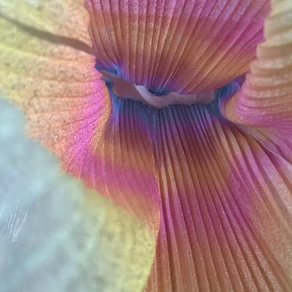 ASOS Glitter Ombré Rainbow Midi Dress Long Sleeves - Picture 8 of 10